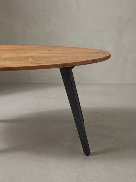 Couchtisch VESUBIE Beige - Akazie - 110 x 45 x 60 cm