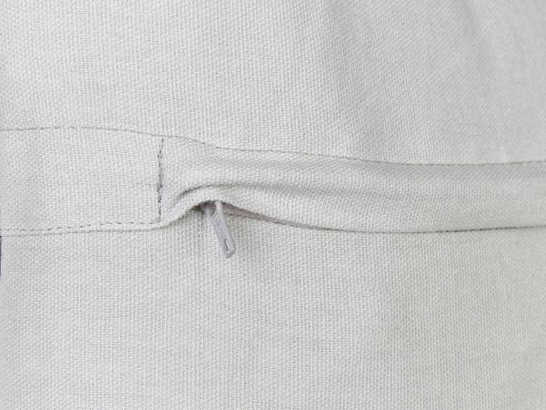Dekokissen OCOTEA 2-tlg Grau - Naturfaser - 45 x 15 x 45 cm