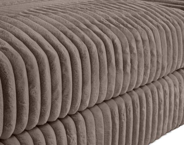 3-Sitzer Sofa JASPER Grau - Flachgewebe - 202 x 93 x 157 cm