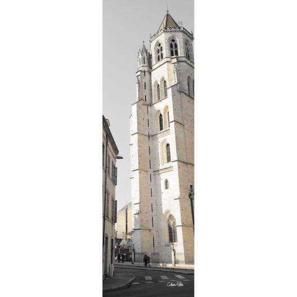 Tableau mural cathédrale Sainte Gris - Acacia - 30 x 97 x 3 cm