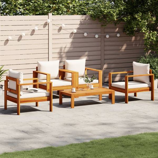 Garten-Lounge-Set 3033743-5 (5-teilig) Creme