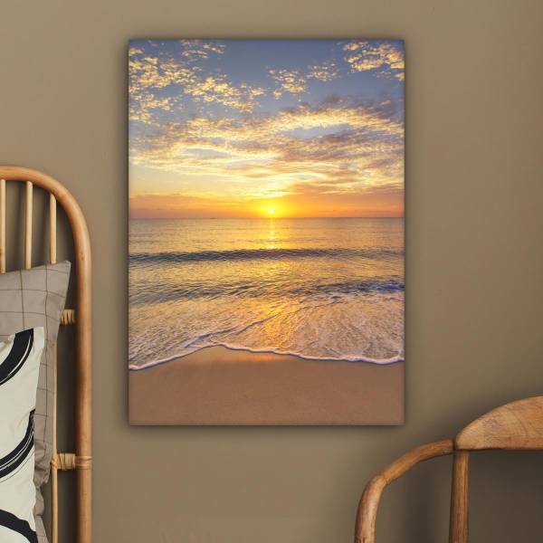 LEINWANDBILD Strand Meer 60 x 80 cm