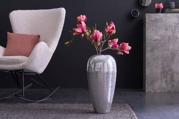 Vase ORIENTAL Silber - Metall - 25 x 50 x 25 cm