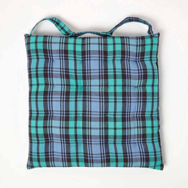 Stuhlkissen Blackwatch 4er Set Grün - Baumwollstoff - 40 x 5 x 40 cm