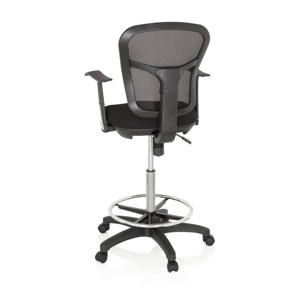 Counterstuhl TOP WORK 108 Schwarz - Polyester - 62 x 137 x 55 cm