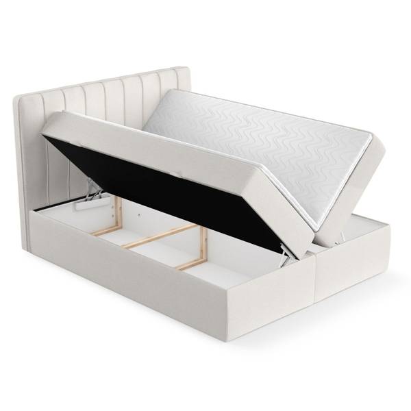 Boxspringbett Skyfall Ecru - Liegefläche Breite: 120 cm