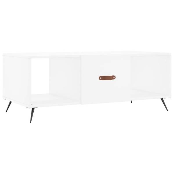 Couchtisch D183 Weiß - Holzwerkstoff - 50 x 40 x 102 cm