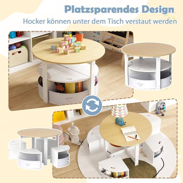 Kindersitzgruppe TK32533(5-tlg.) Braun