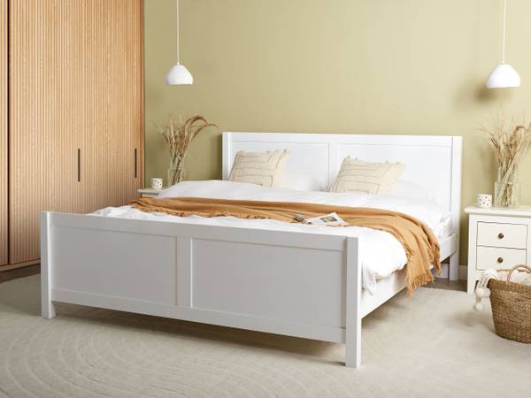 Doppelbett CHAMPAGNAT Weiß - Liegefläche Breite: 180 cm