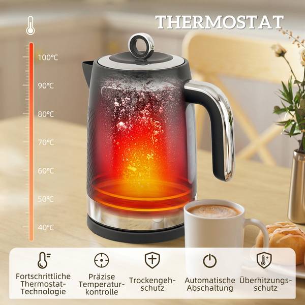 Wasserk Toaster 800-281V90BK 2er Set Schwarz - Kunststoff - 16 x 28 x 24 cm