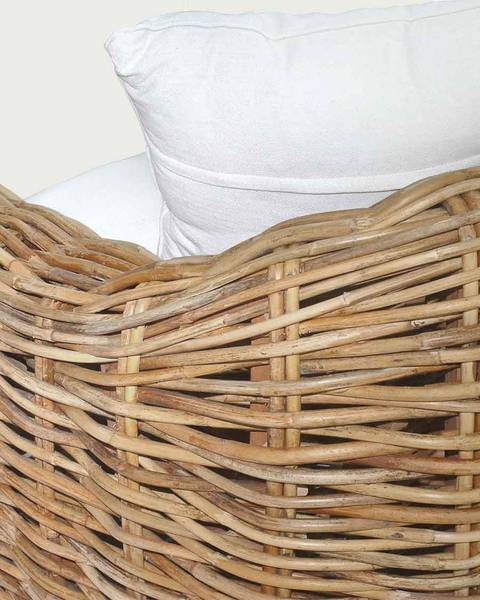 Canapé & fauteuil de jardin Phuket Marron - Bois massif - 230 x 85 x 230 cm