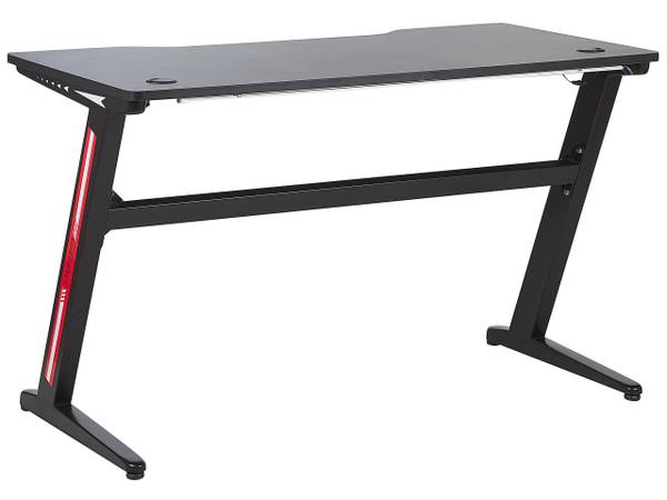 Gaming-Tisch DARFUR Schwarz - Holzwerkstoff - 120 x 73 x 60 cm