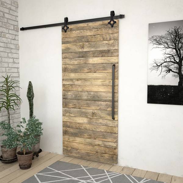 Matériel de porte coulissante 3005838 Noir - 91 x 183 cm
