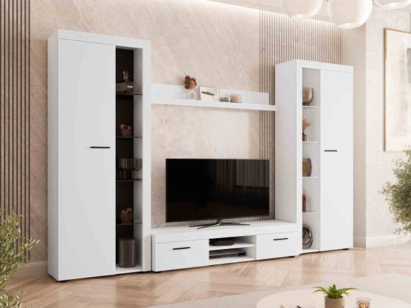 Wohnwand Rumba XL Weiß