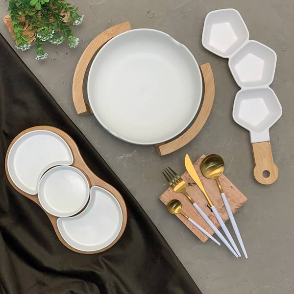 Porcelaine Appetizer Kleine aufgesetzte Weiß