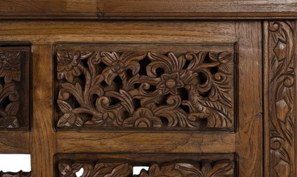 Konsolentisch 2334 Braun - Massivholz - 40 x 91 x 220 cm