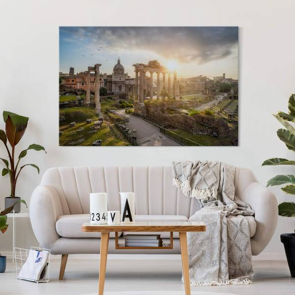 Akustikbild Forum Romanum Sonnenaufgang 120 x 80 cm