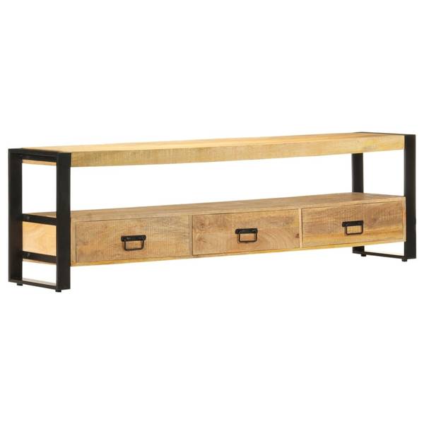 Tv-kast 3004687 bruin - mango - 150 x 45 x 30 cm