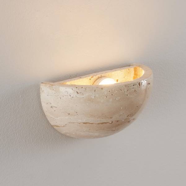 Wandleuchte Sève Beige - Metall - 15 x 7 x 7 cm