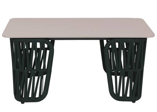 Loungetisch P90 Cremeweiß - Grün
