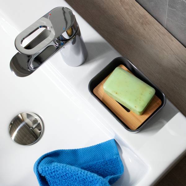 Badezimmerset Calvi 90335 (6er-Set) Grau - Kunststoff - 18 x 25 x 18 cm