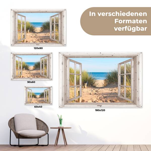 GARTENPOSTER Strandweg 180 x 120 cm