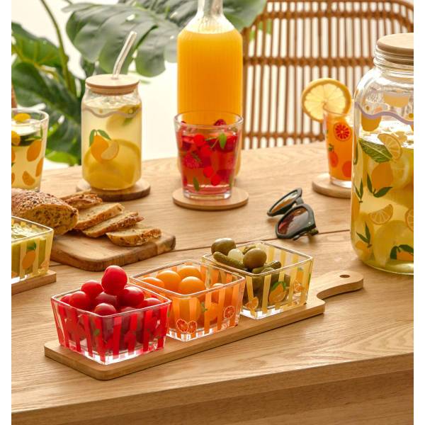 Aperitif-Set FRUITY Glas - 10 x 6 x 40 cm