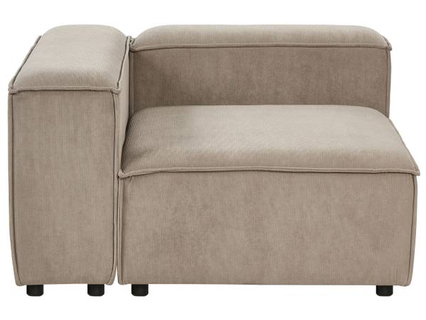 Modulaire bank ARDAL 3-delig zwart - bruin - lichtbruin - 328 x 120 cm - bamboe