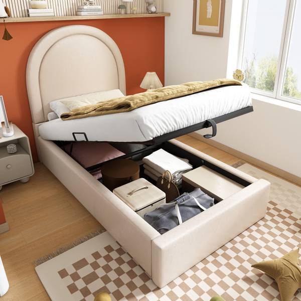 Polsterbett Anna I Beige