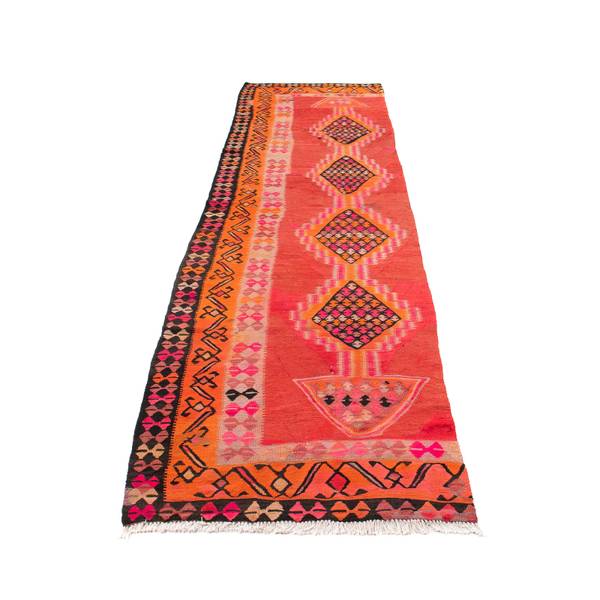 Orientteppich Läufer Oriental Wolle - 90 x 1 x 355 cm
