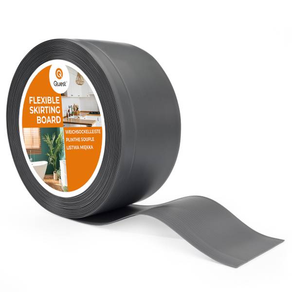 Breite Weichsockelleiste 810-L100 Dunkelgrau - Tiefe: 1000 cm