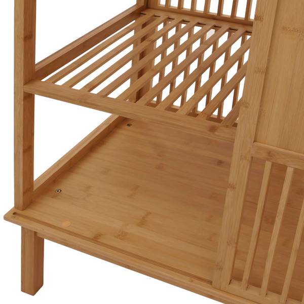 Standregal N81 Braun - Bambus - Holzwerkstoff - 80 x 115 x 45 cm