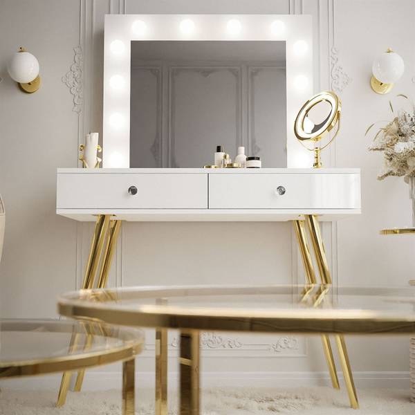 Kaptafel SIENNA hoogglans wit
