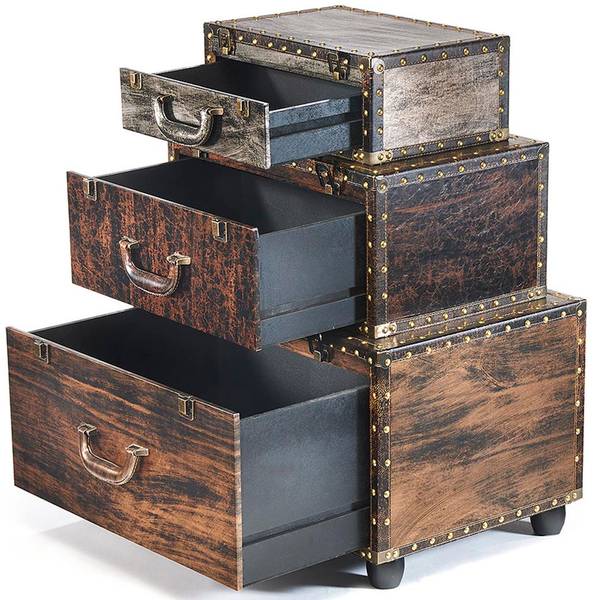 Kommode VACAYCASE Braun - Holzwerkstoff - 40 x 66 x 55 cm