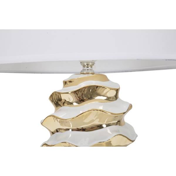 Tischlampe VKH110 Weiß - Keramik - 33 x 53 x 33 cm