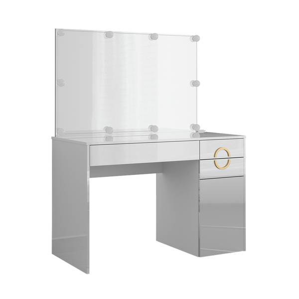 Schminktisch Adela 40858 2er set Weiß - Holzwerkstoff - 115 x 77 x 55 cm
