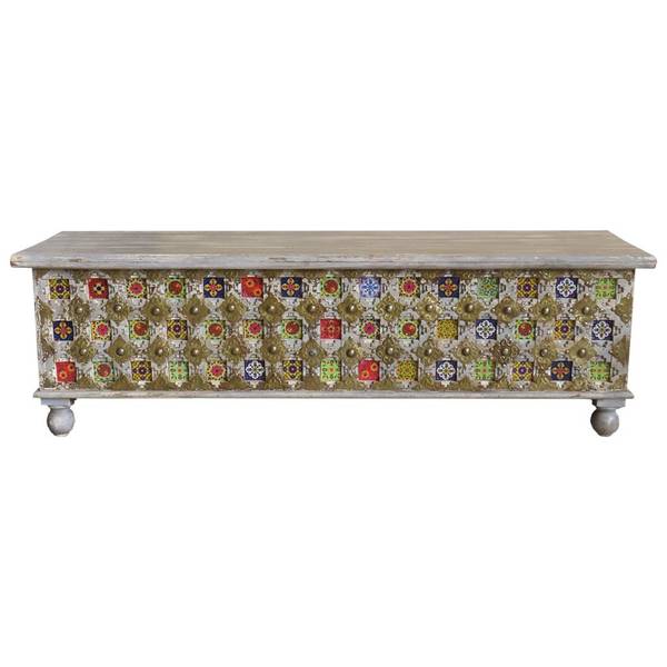 Aufbewahrungstruhe 4523319462 Massivholz - 146 x 45 x 40 cm