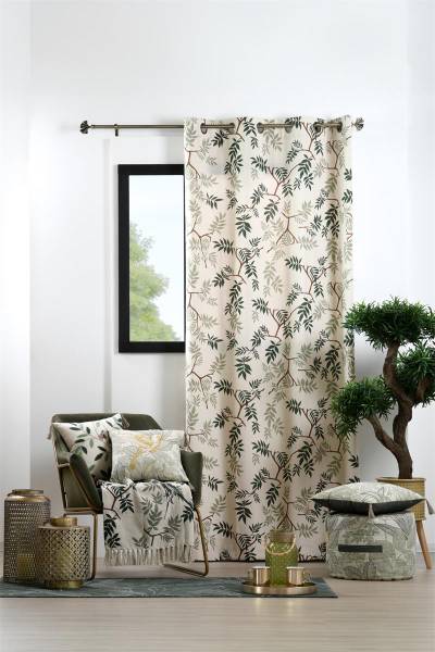 Dekokissen BOTANYS Grün - Naturfaser - 40 x 2 x 40 cm