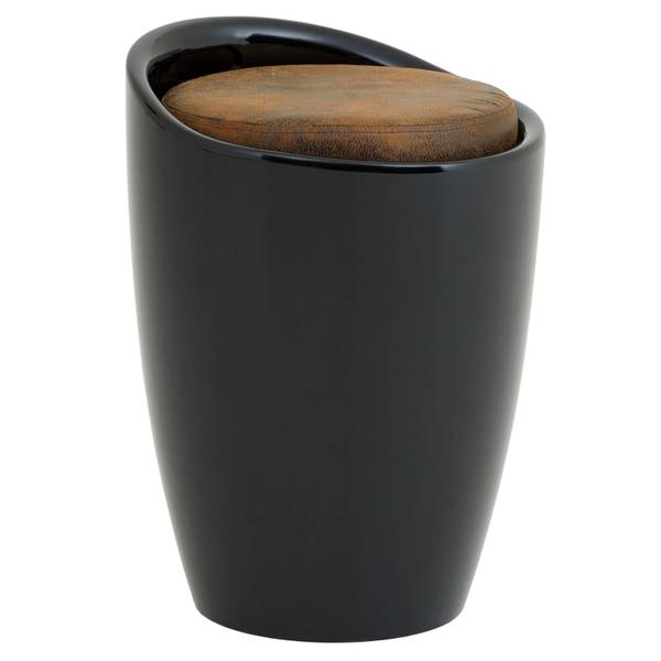 Tabouret DANIEL Noir - Marron