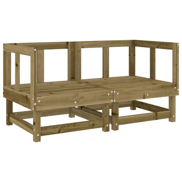 Ecksofas mit Kissen 2er Set V351 Dunkelbraun - 61 x 62 x 61 cm