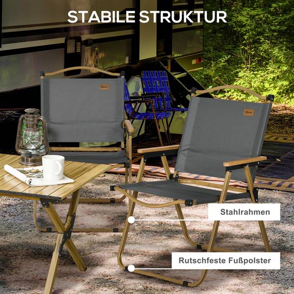 Campingstoel A20-317V01CG groen - textiel - 59 x 78 x 54 cm