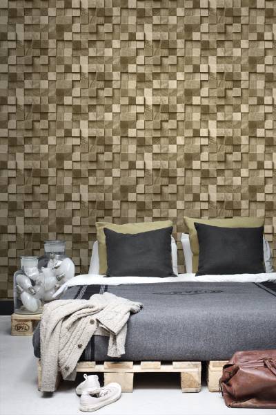 Tapete 138529 Beige - Fleece - 53 x 1005 x 1005 cm