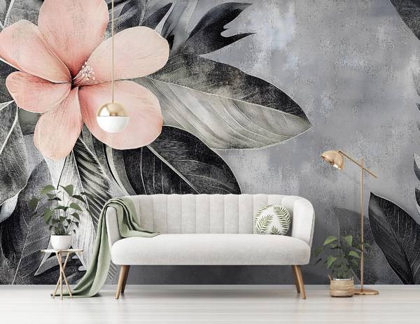 Fotobehang Vintage bloemen 250 x 175 cm