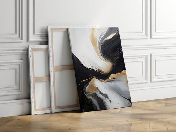 Leinwandbild Marmor moderne Muster 120 x 80 x 80 cm