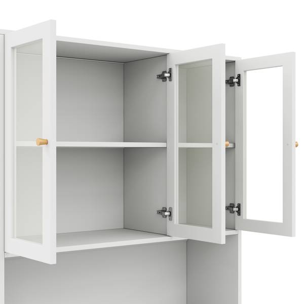 Boekenkast SHEFEve Ⅲ wit - plaatmateriaal op houtbasis - 100 x 200 x 35 cm