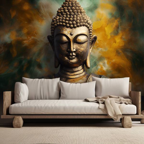 Papier peint statue de Bouddha 300 x 210 cm