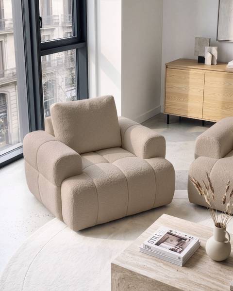 Sessel NARILLA 2-tlg Beige