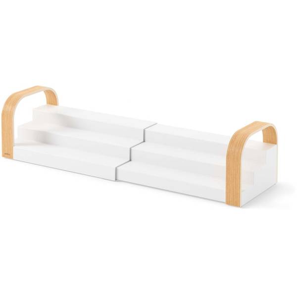 Étagère à épices Bellwood Blanc - Matière plastique - 16 x 13 x 31 cm