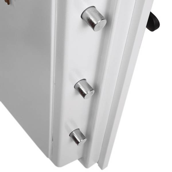 Feuerschutztresor FS0444E Weiß - Metall - 66 x 116 x 56 cm