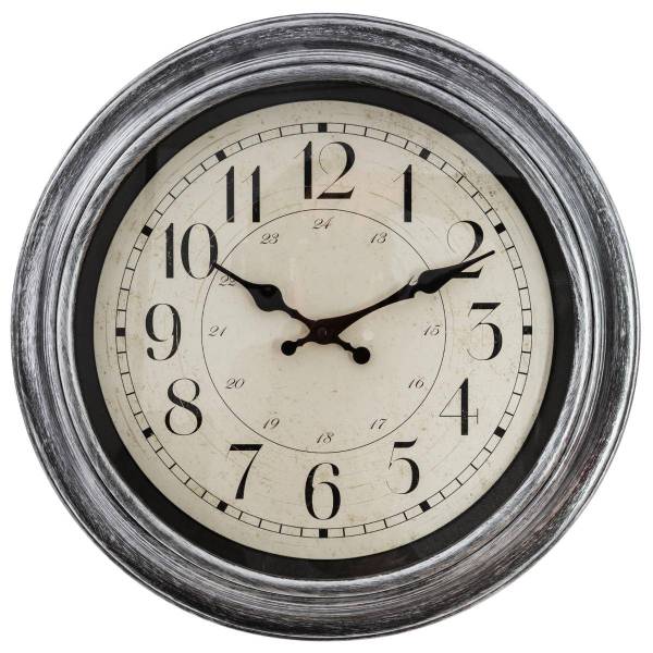 Horloge NOTES BLEUES Gris - Matière plastique - 4 x 40 x 40 cm